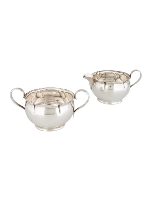Gorham Antique Sterling Silver Creamer & Sugar Bowl