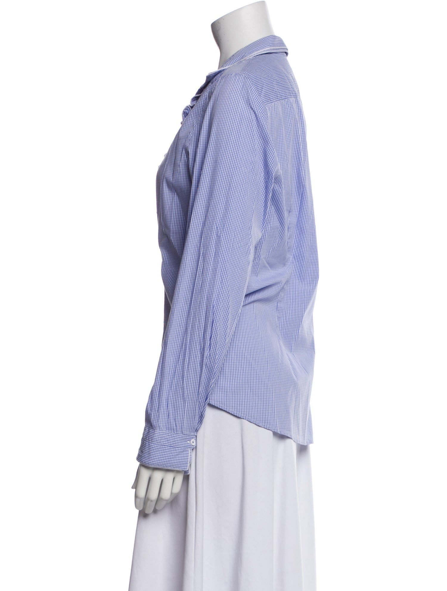 Gorsuch Striped Long Sleeve Button-Up Top