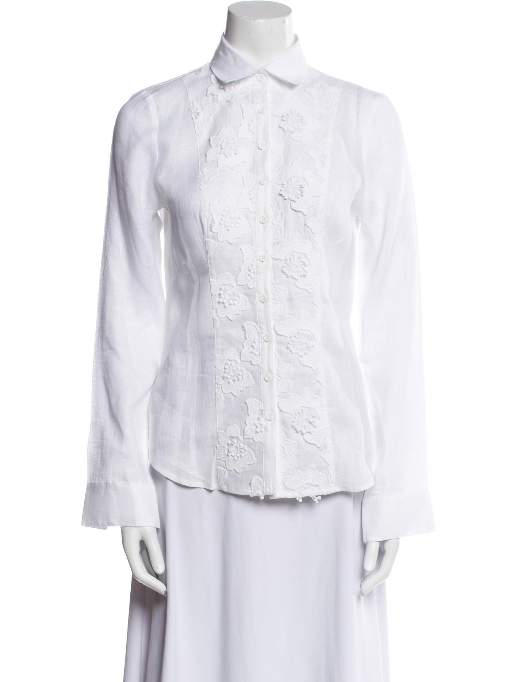 Gorsuch Linen Long Sleeve Button-Up Top