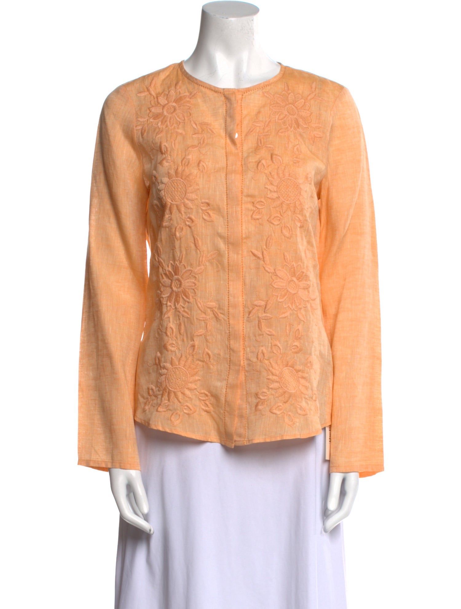 Gorsuch Linen Crew Neck Blouse w/ Tags