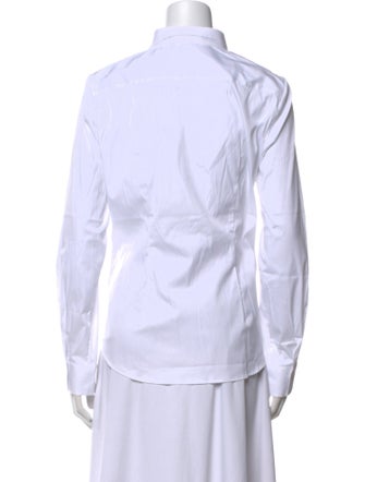 Gorsuch Mock Neck Long Sleeve Button-Up Top