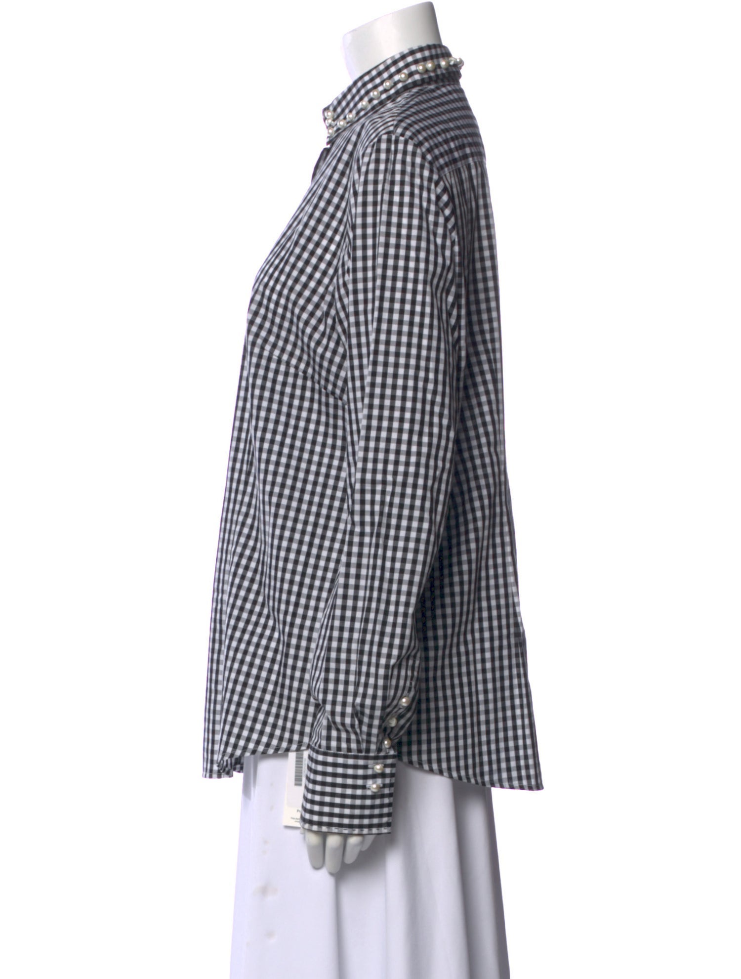 Gorsuch Plaid Print Long Sleeve Button-Up Top