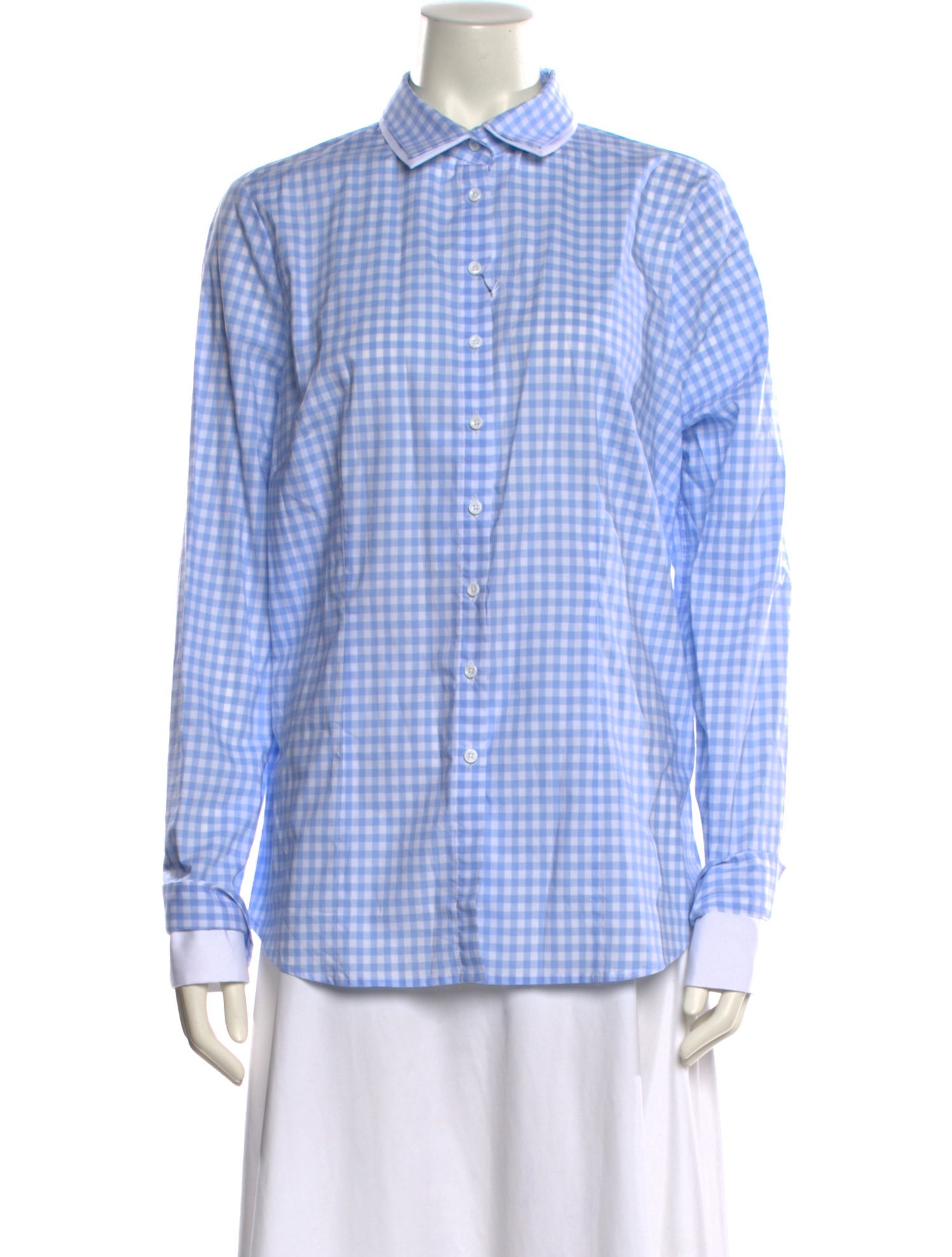 Gorsuch Plaid Print Long Sleeve Button-Up Top w/ Tags