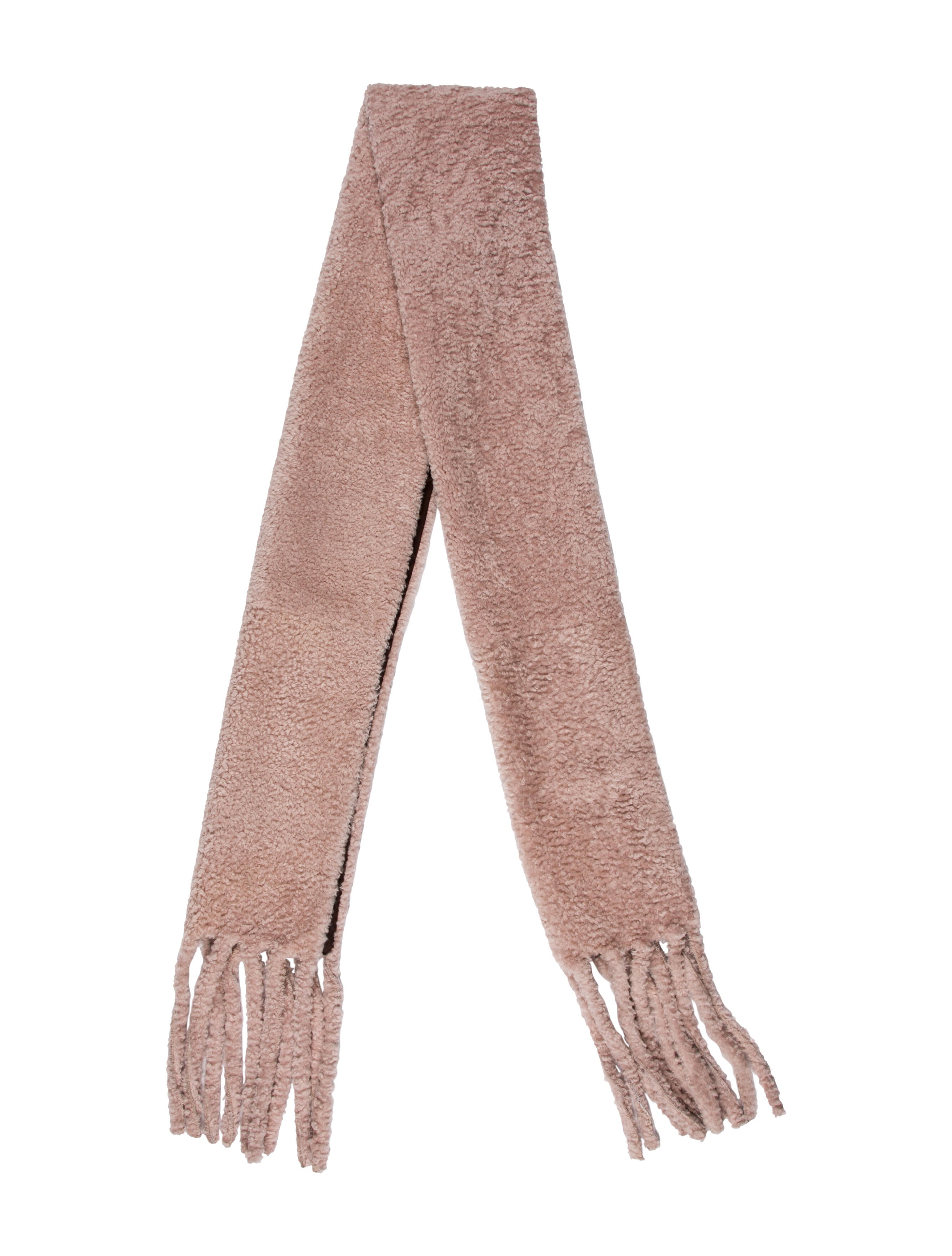Gorski Shearling Printed Scarf w/ Tags