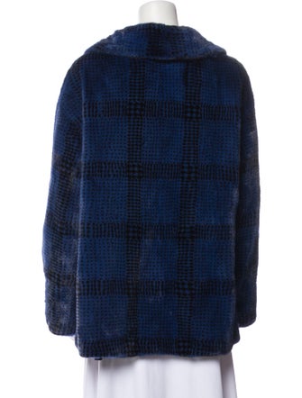 Gorski Silk Plaid Print Jacket