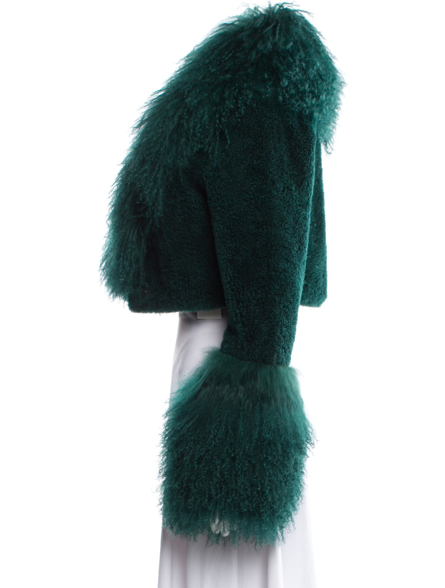 Gorski Goat Leather Faux Fur Jacket