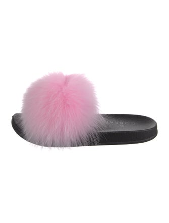 Gorski Faux Fur Slides