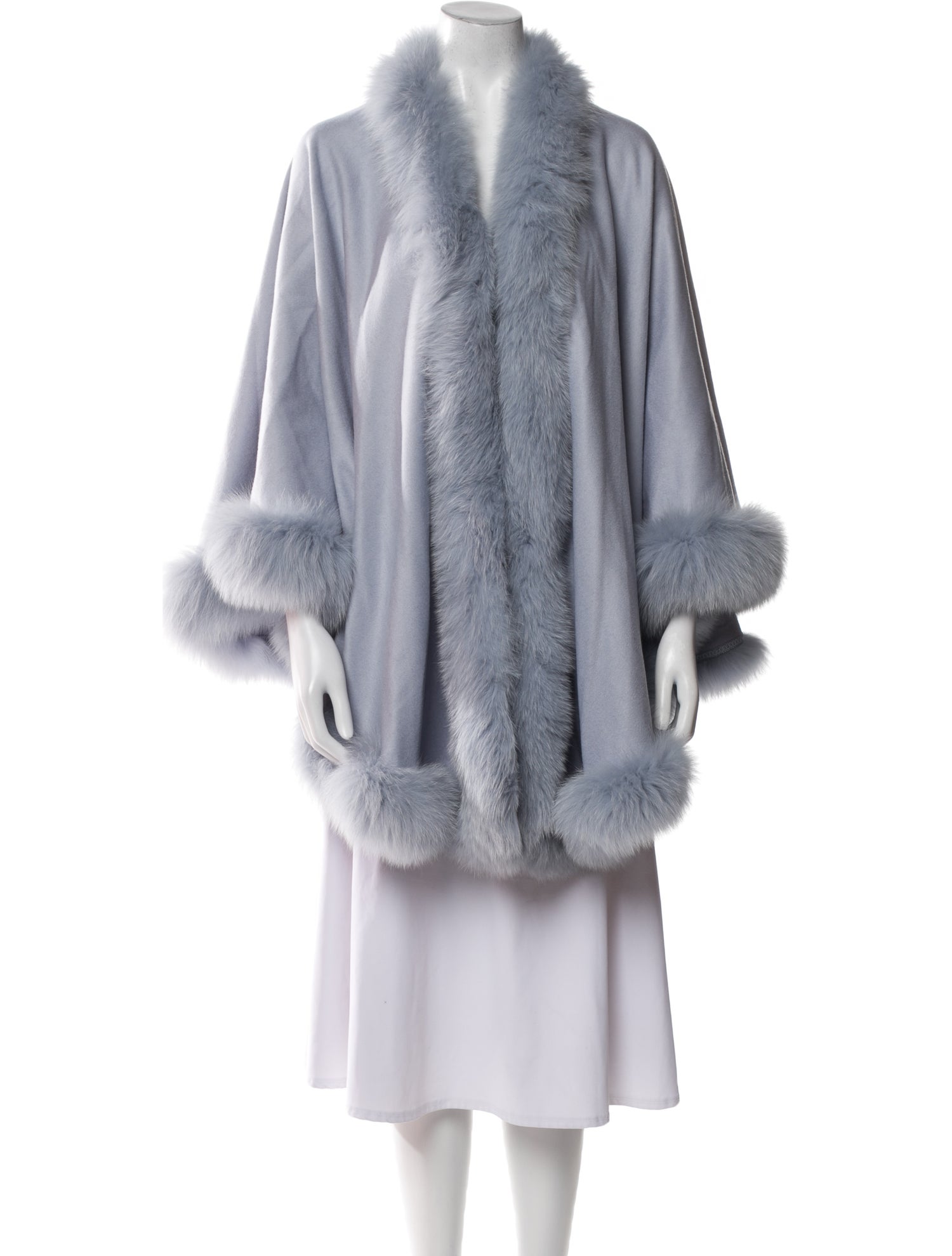 Gorski Cashmere Faux Fur Coat