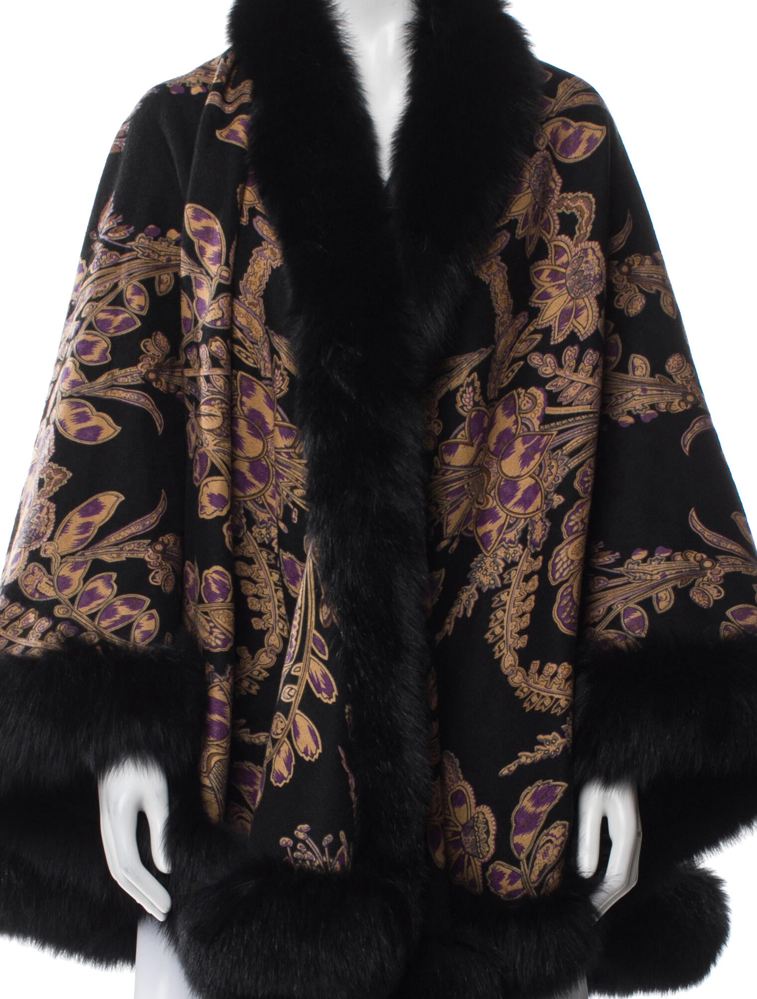 Gorski Fur Printed Scarf