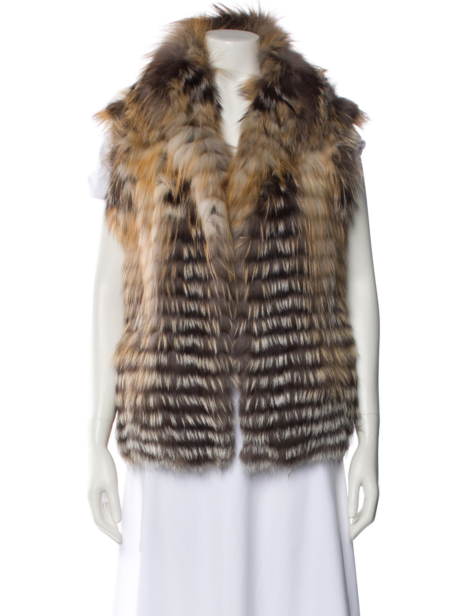 Gorski Fur Striped Fur Jacket