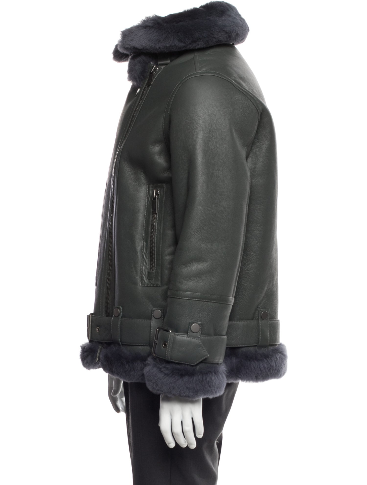 Gorski Lamb Leather Moto Jacket