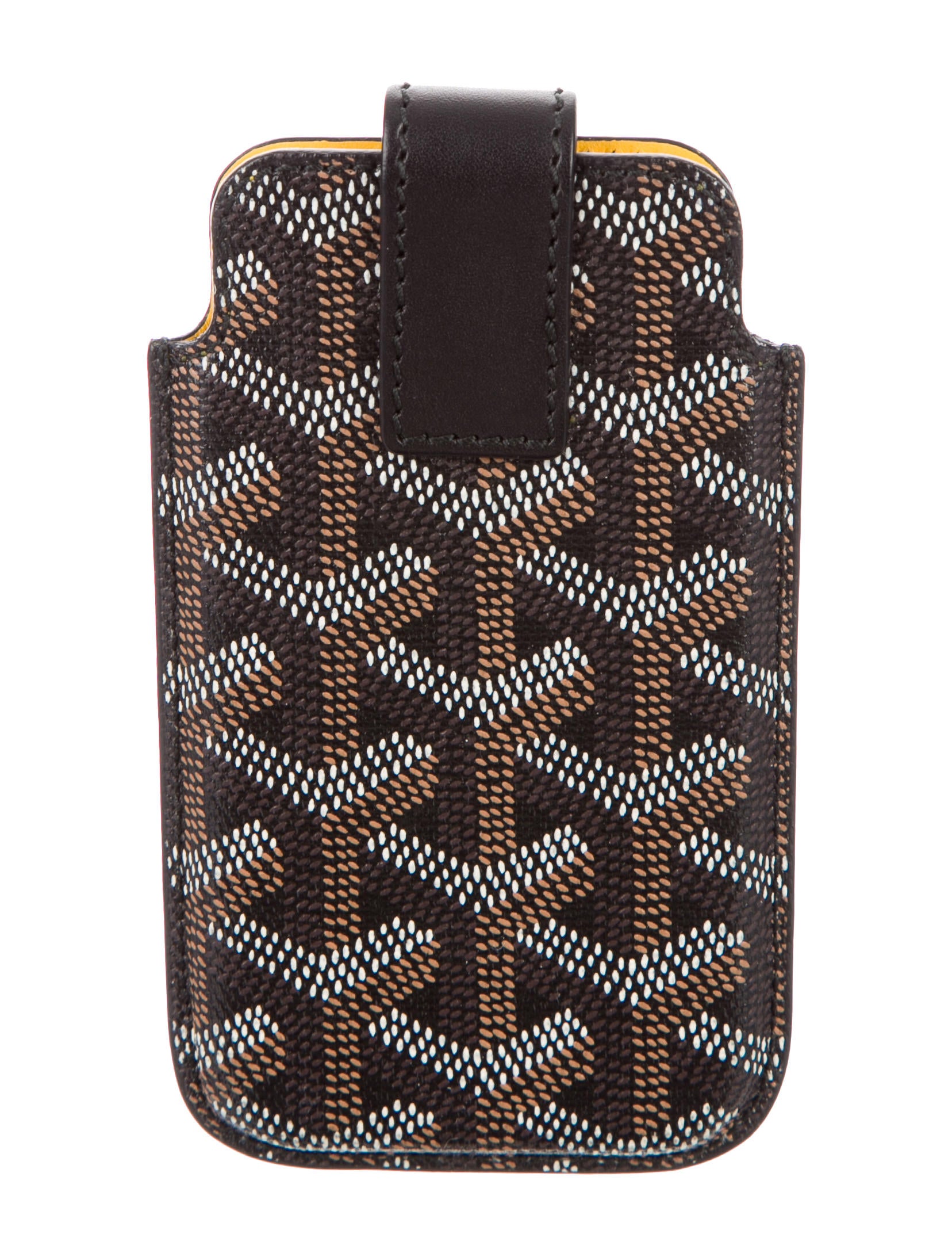 goyard leather phone case