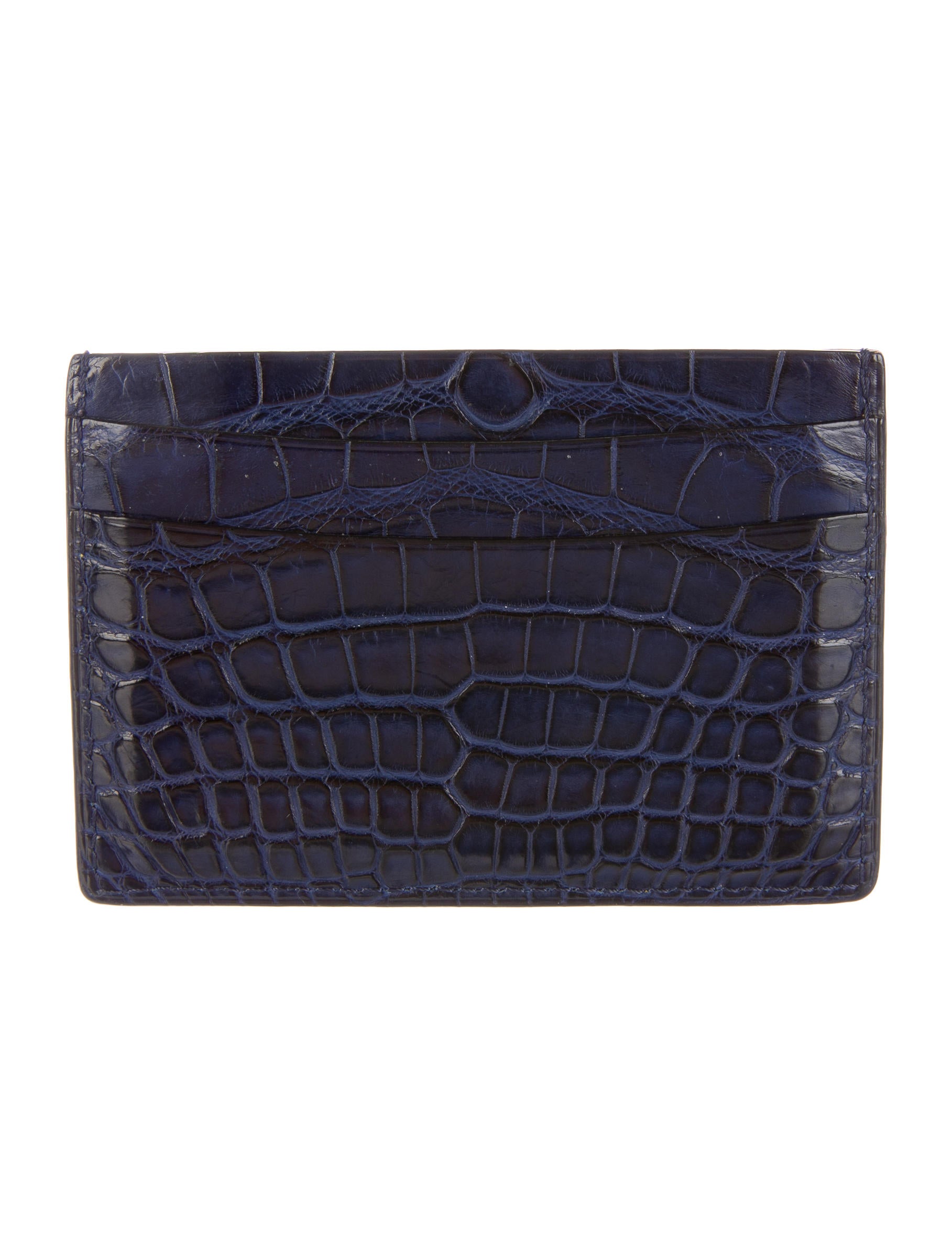 Goyard Crocodile Card Holder - Blue - GOY21353 | The RealReal