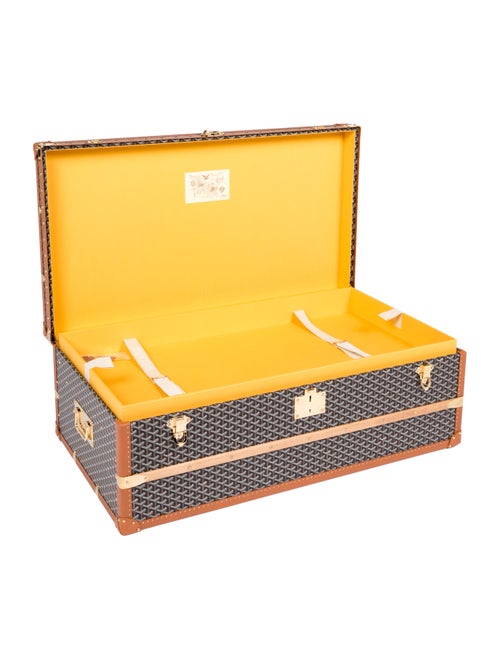 Goyard Goyardine Steamer Trunk