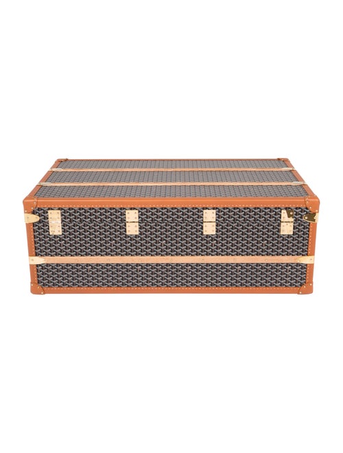 Goyard Goyardine Steamer Trunk