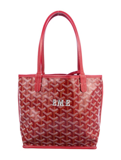 Goyard Reversible Anjou TPM w/Pouch Red
