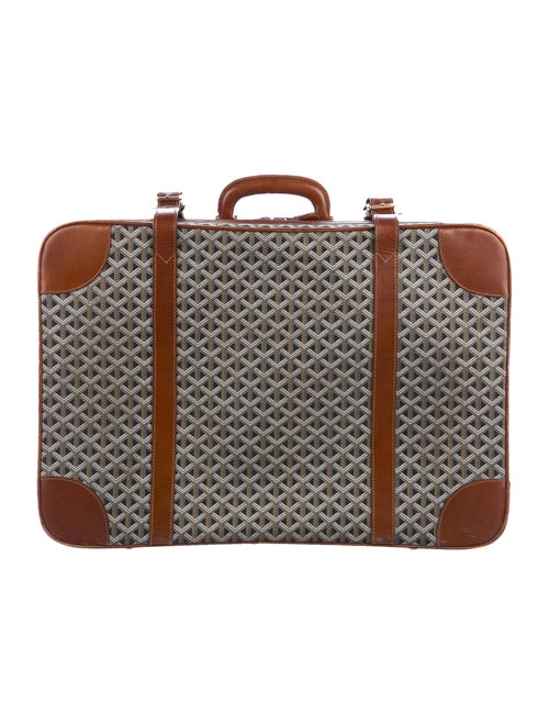 Goyard Vintage Goyardine Suitcase blue