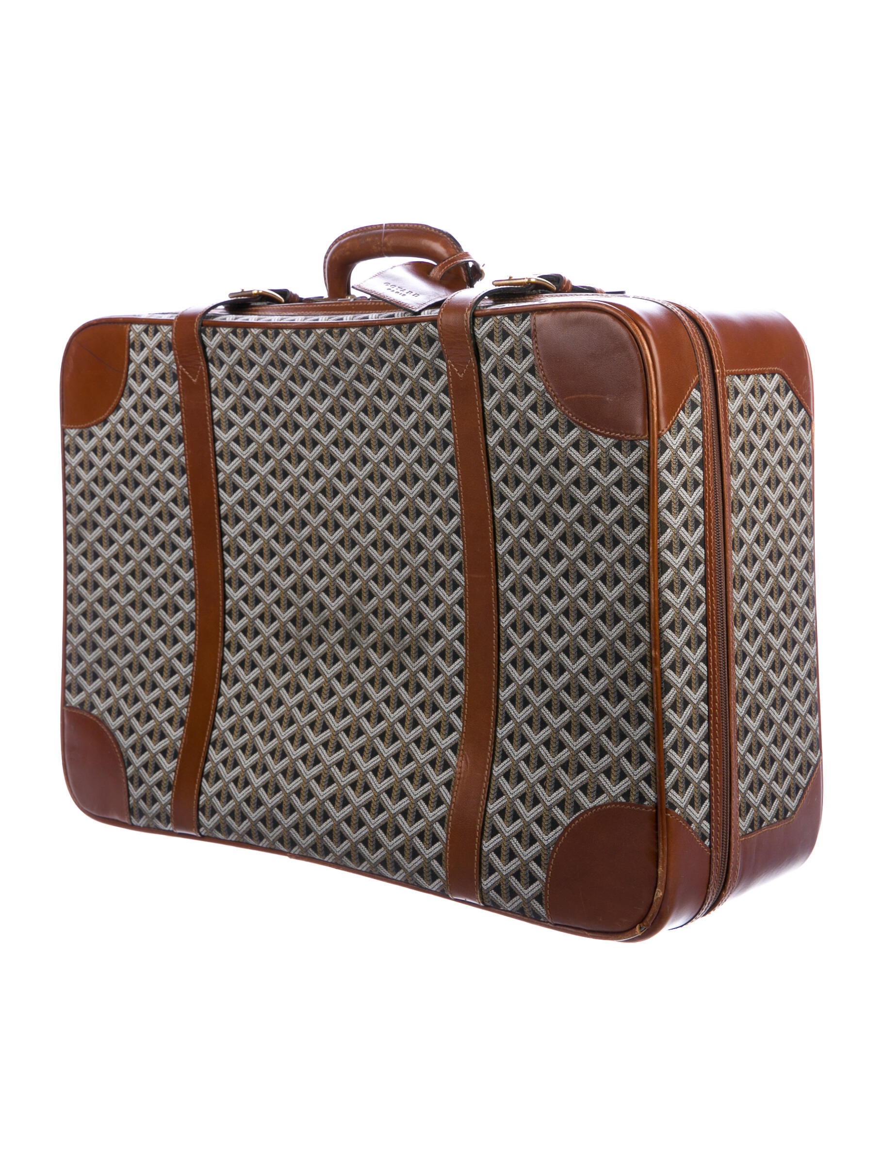 Goyard Vintage Goyardine Suitcase Luggage GOY27307 The RealReal