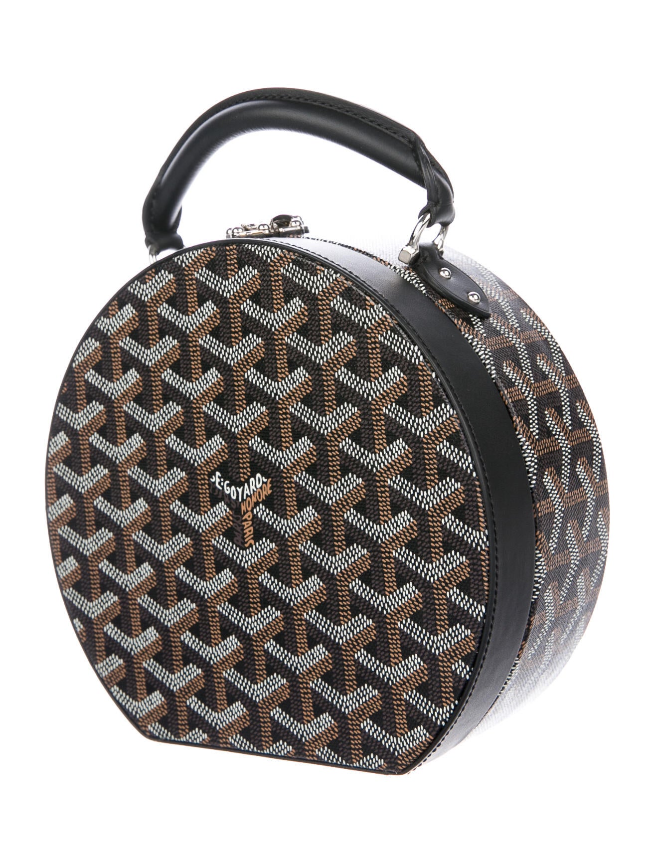 Goyard Goyardine Alto Hatbox - Black Handle Bags, Handbags