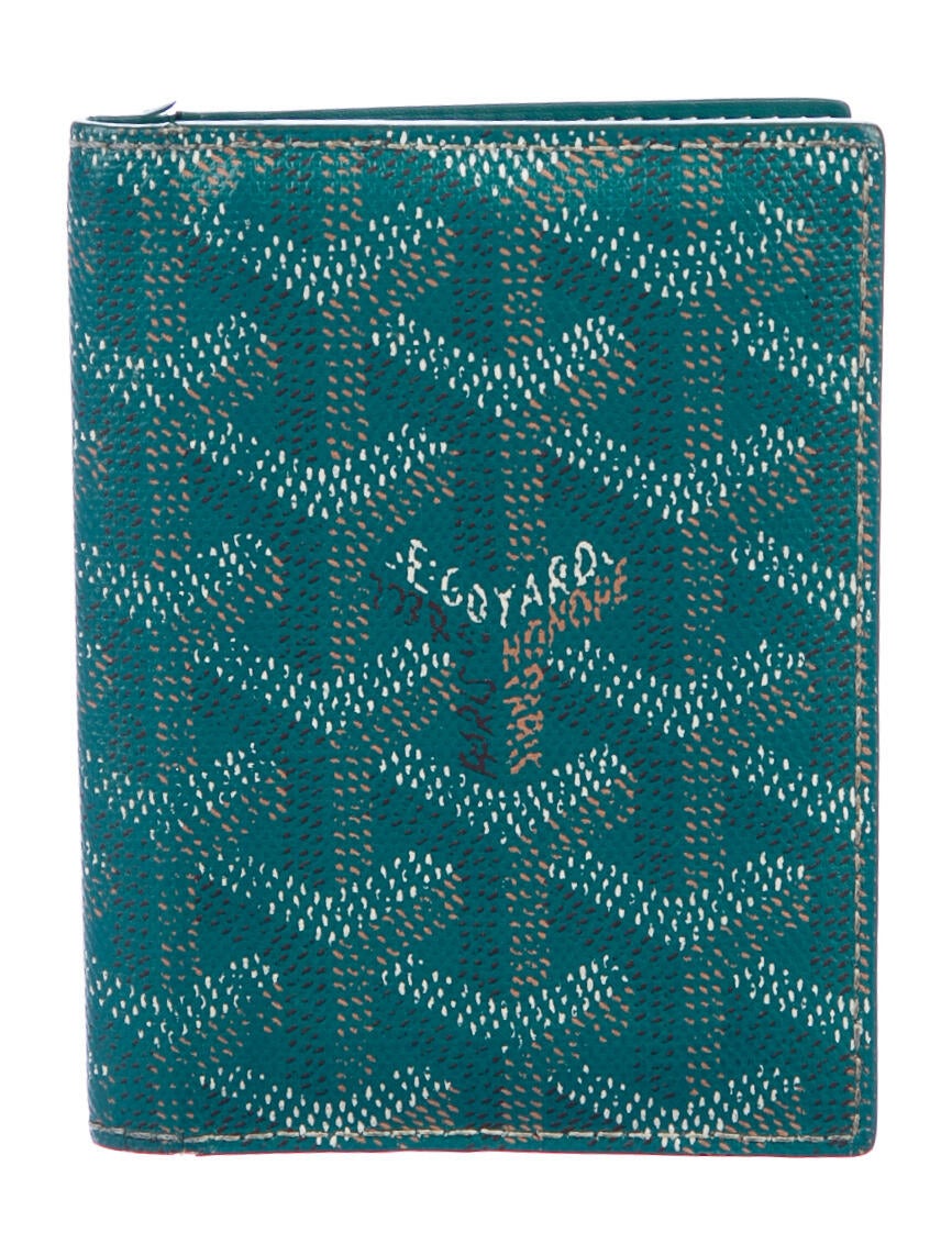 goyard wallet mens blue