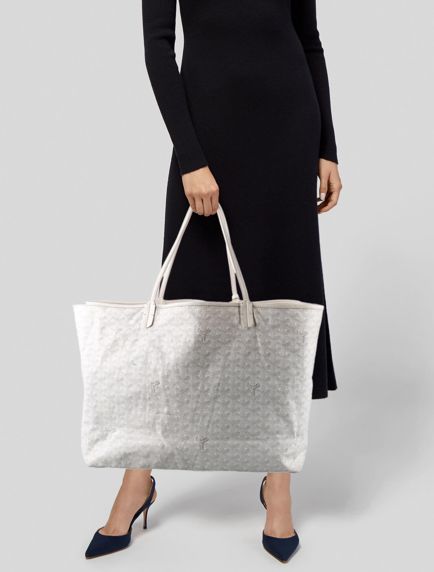 Goyard Goyardine Saint Louis Tote GM w/Pouch