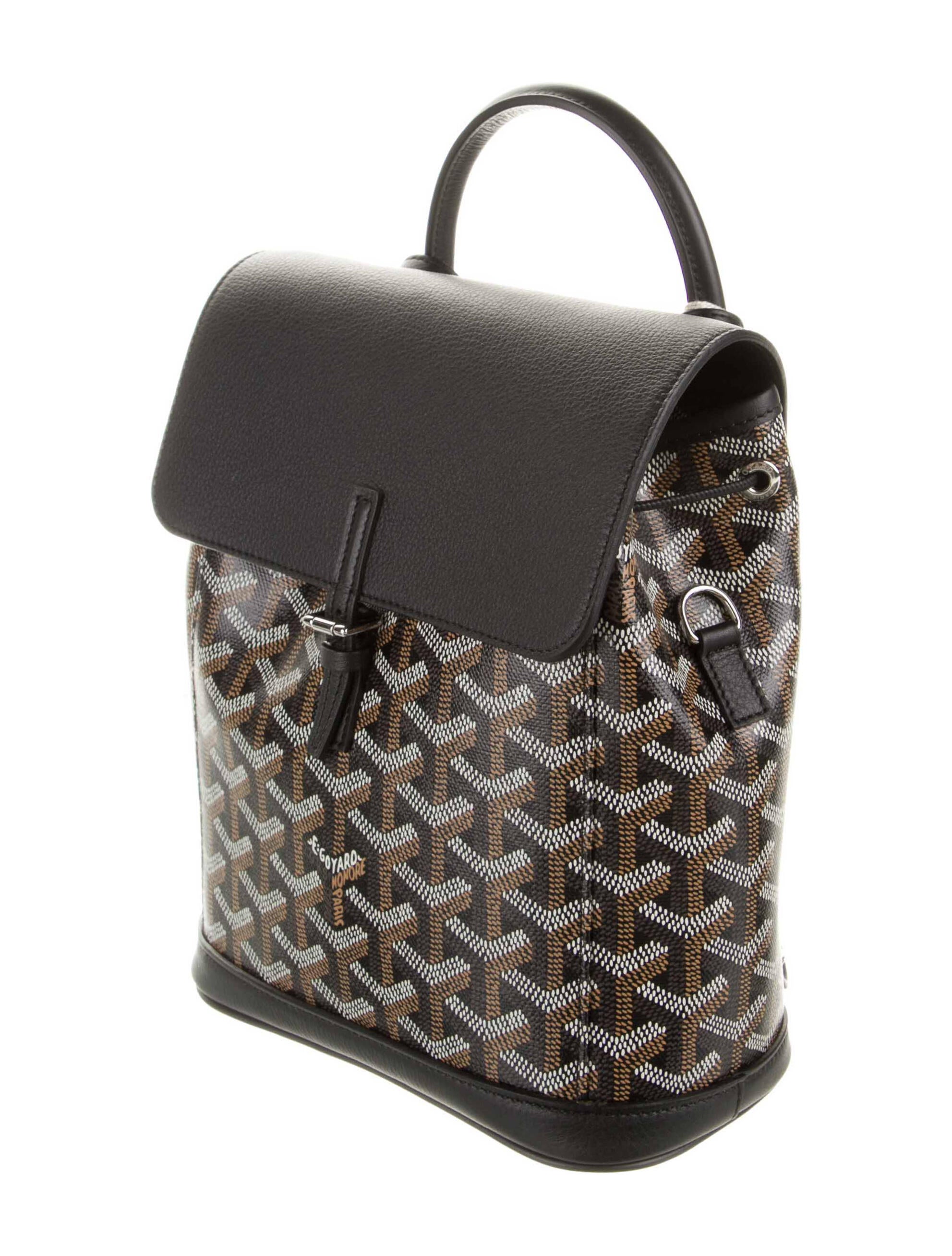 Goyard 2022 Goyardine Mini Alpin Backpack Black Backpacks, Handbags