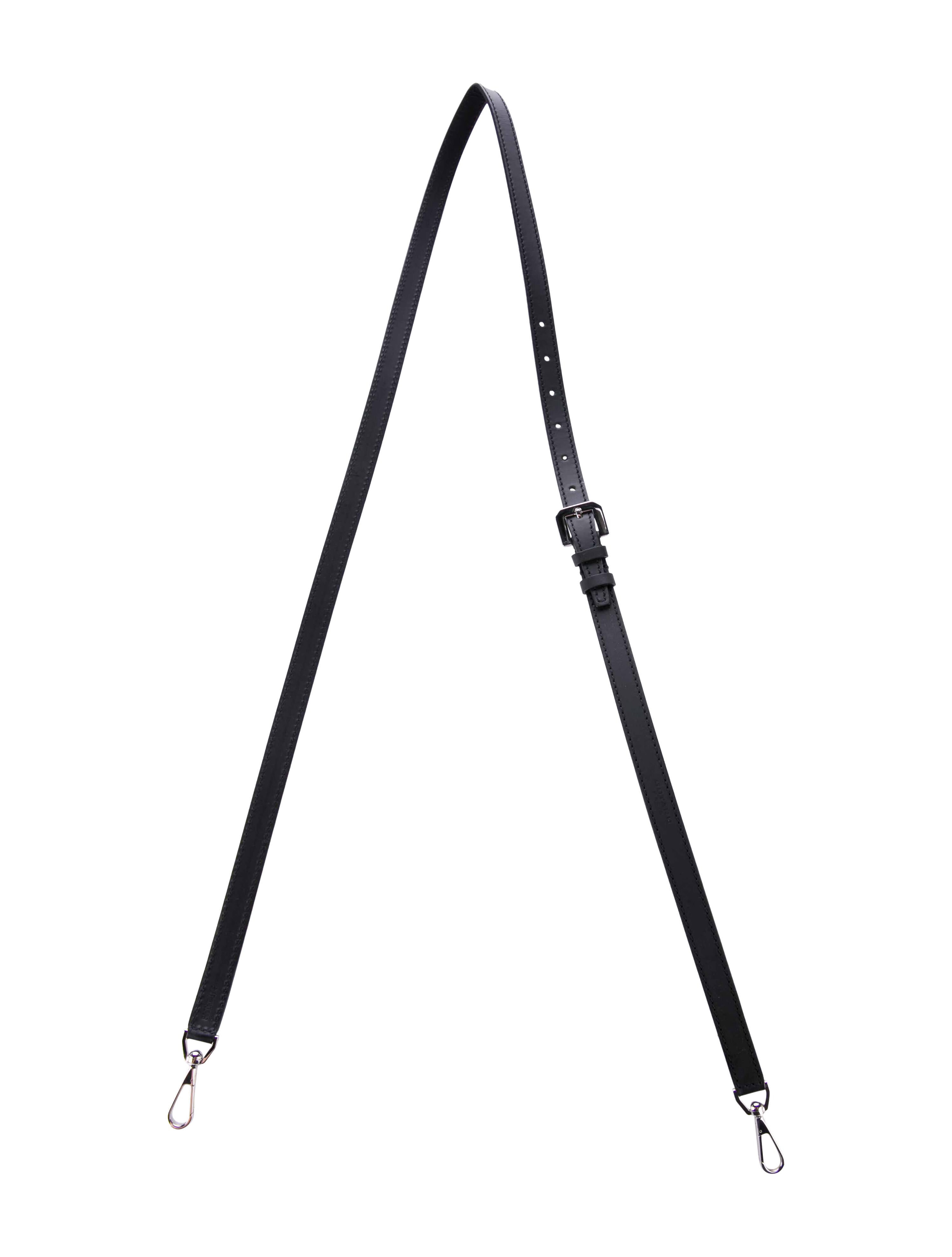 Goyard Goyard Black Leather Adjustable Shoulder Bag Strap w/ Tags