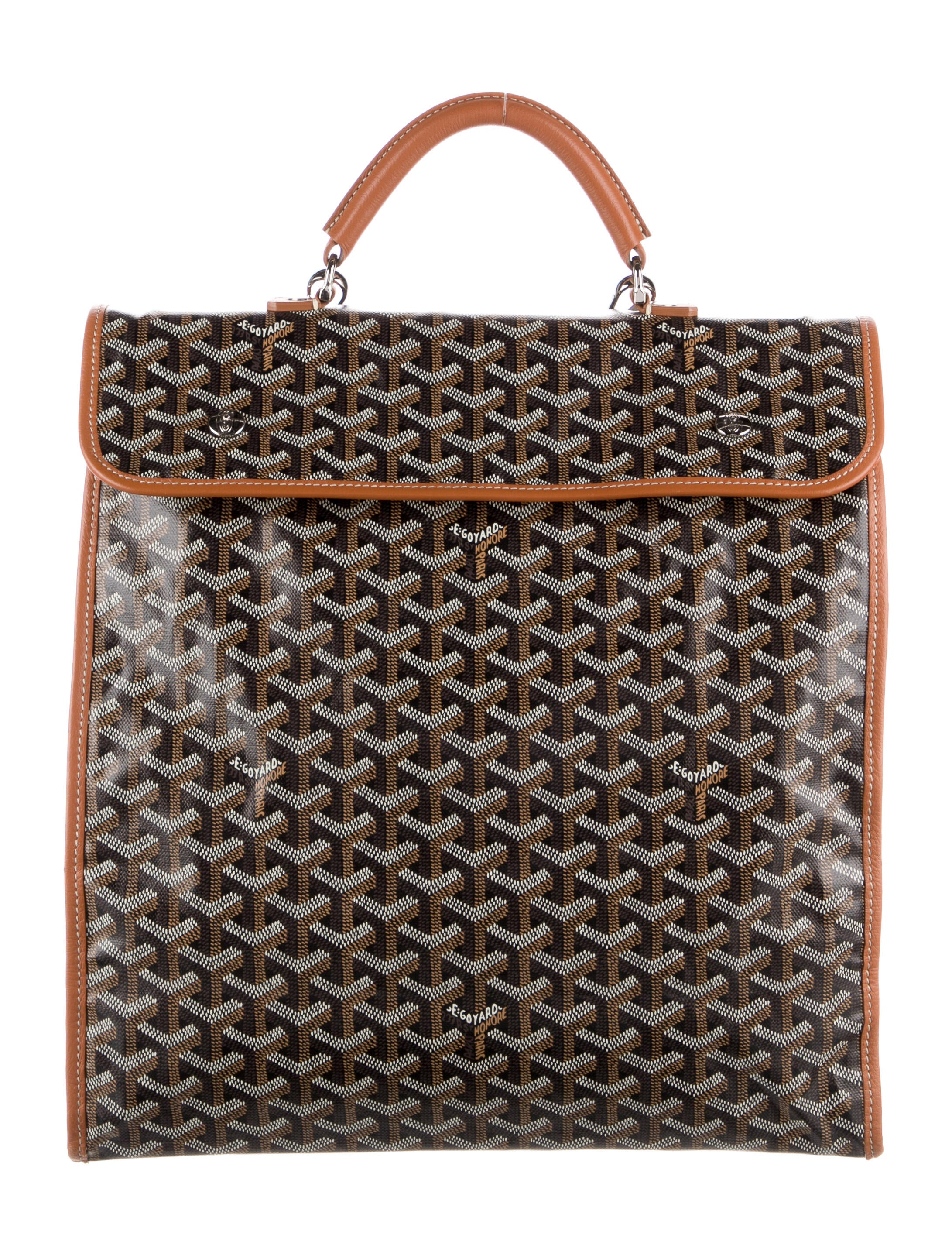 Goyard Goyardine Saint Leger Soft Backpack Brown Backpacks, Handbags