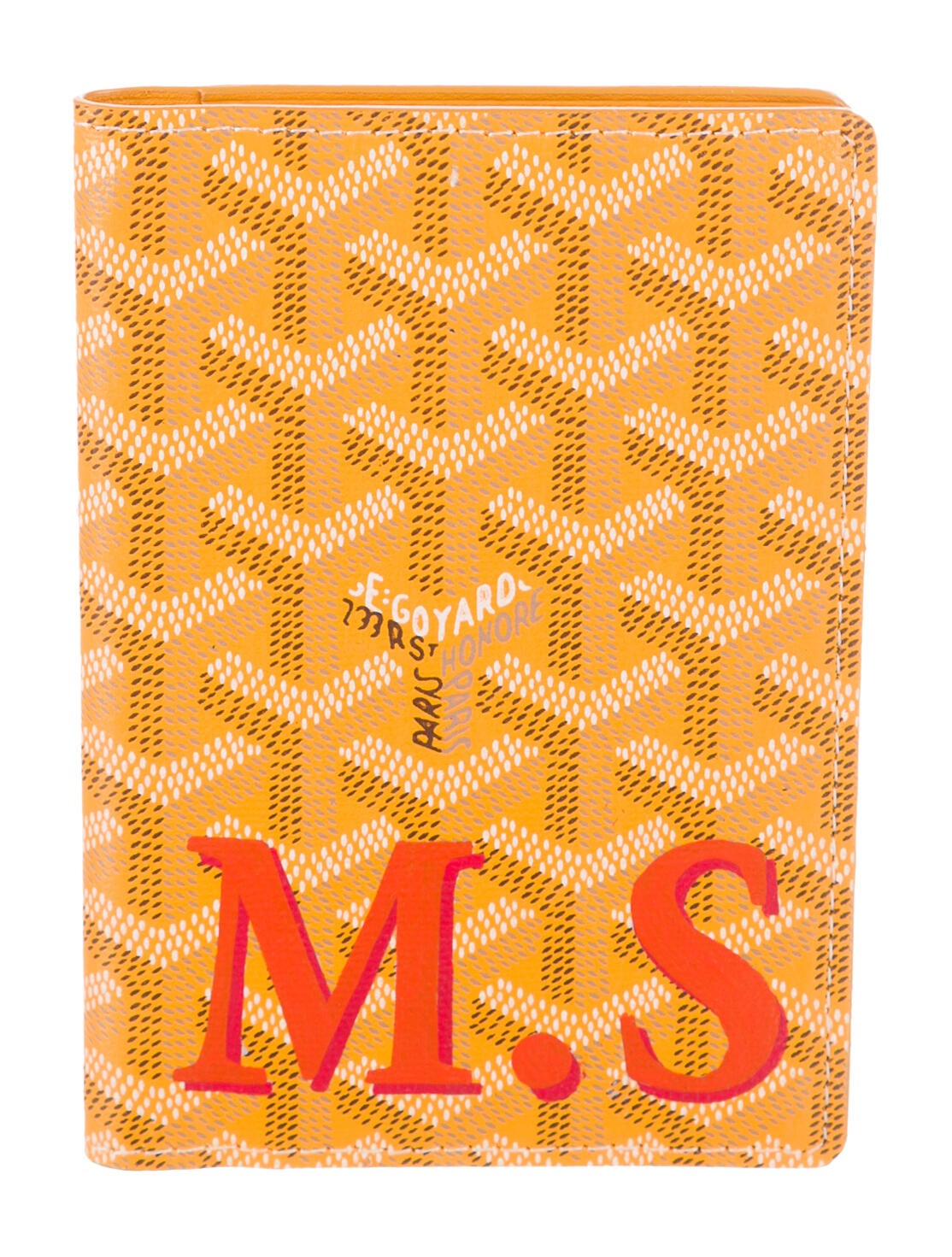 Goyard Goyardine Passport Holder Orange GOY35516 The RealReal