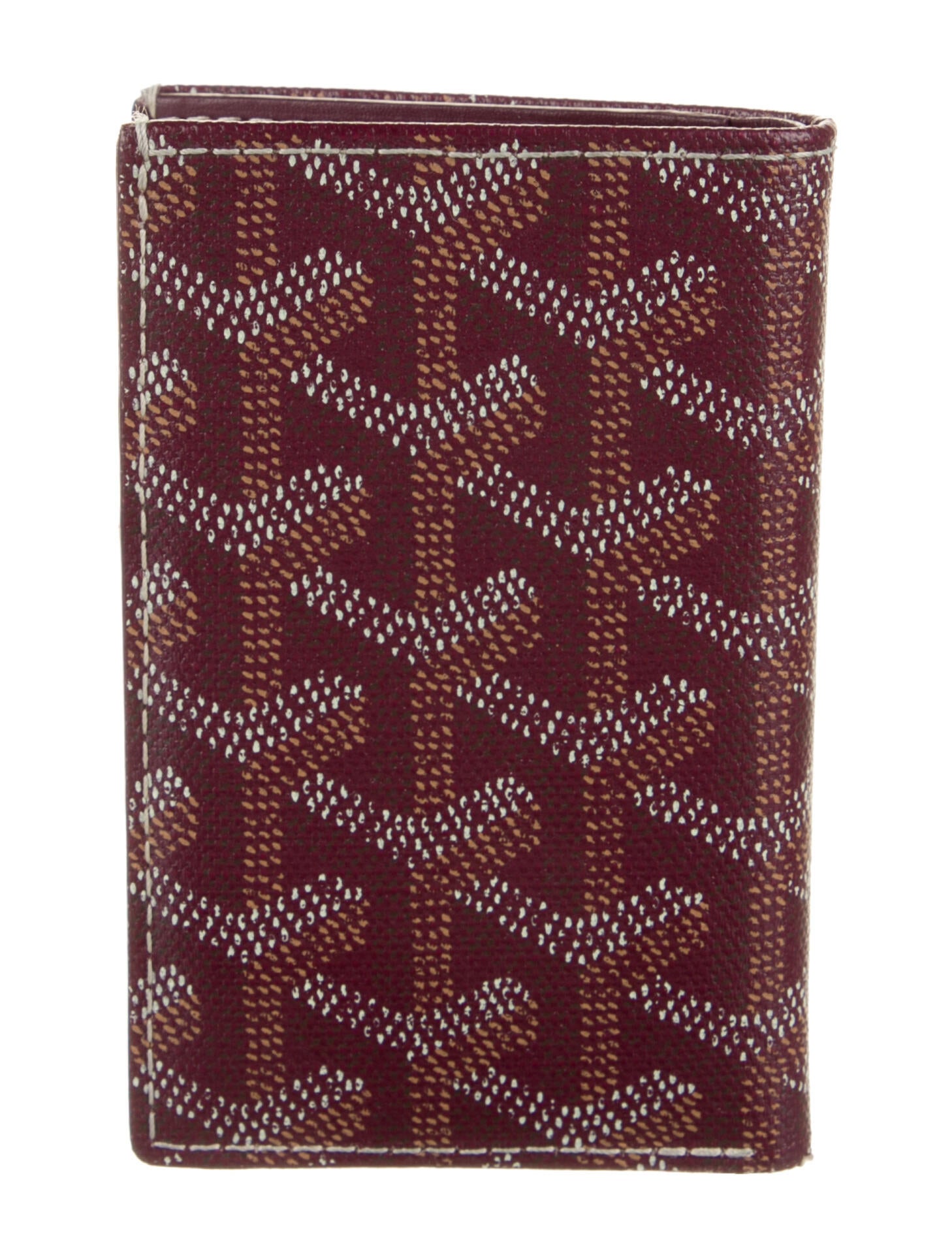 Goyard 2018 Goyardine Card Holder Burgundy Wallets, Accessories