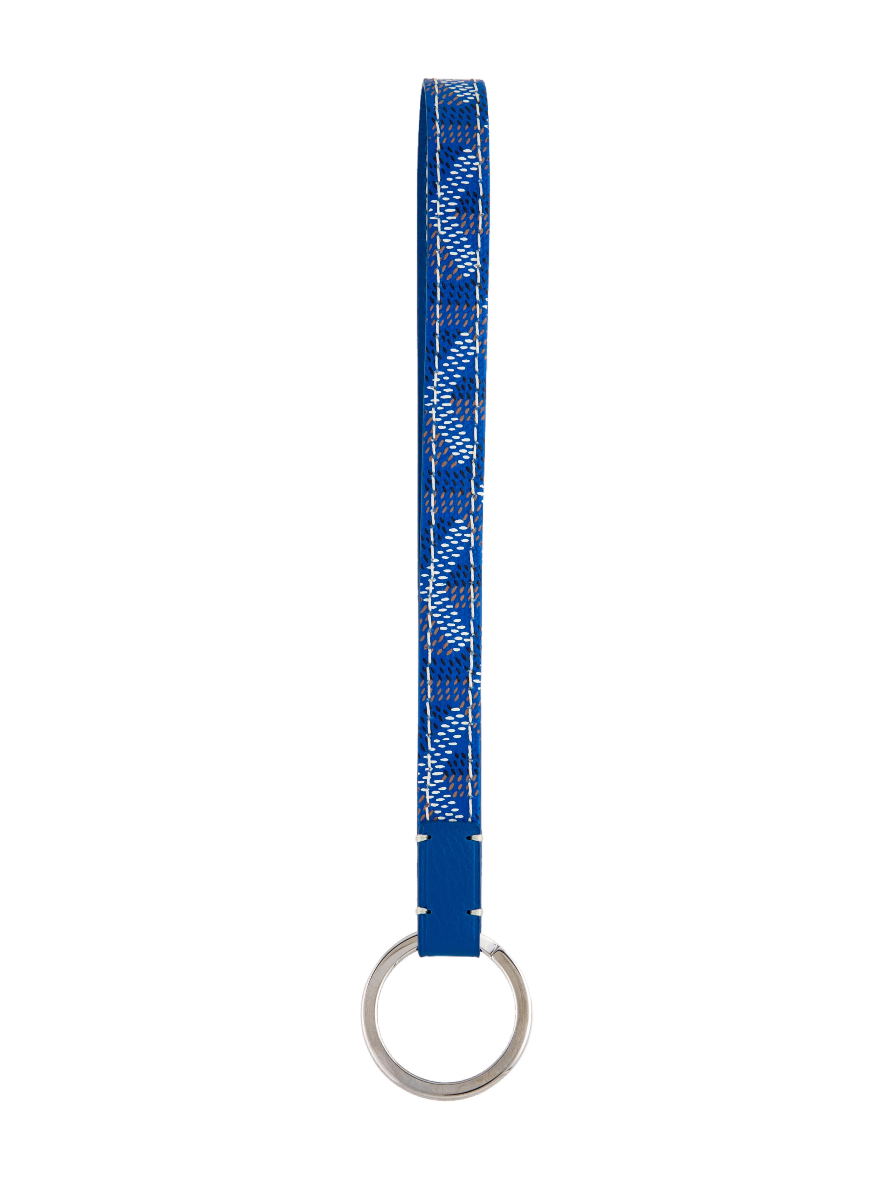 Goyard Goyardine Sesame Key Holder Blue Keychains, Accessories GOY36510 The RealReal