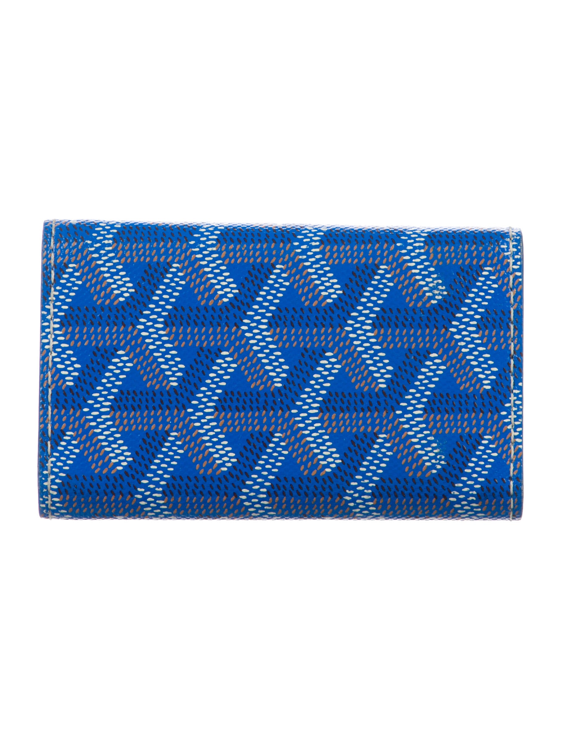 Goyard Goyardine Saint Michel Key Holder Blue Keychains, Accessories GOY36580 The RealReal