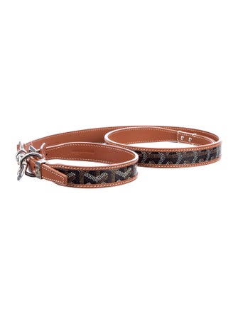 Goyard Goyardine Dog Leash And Collar Set