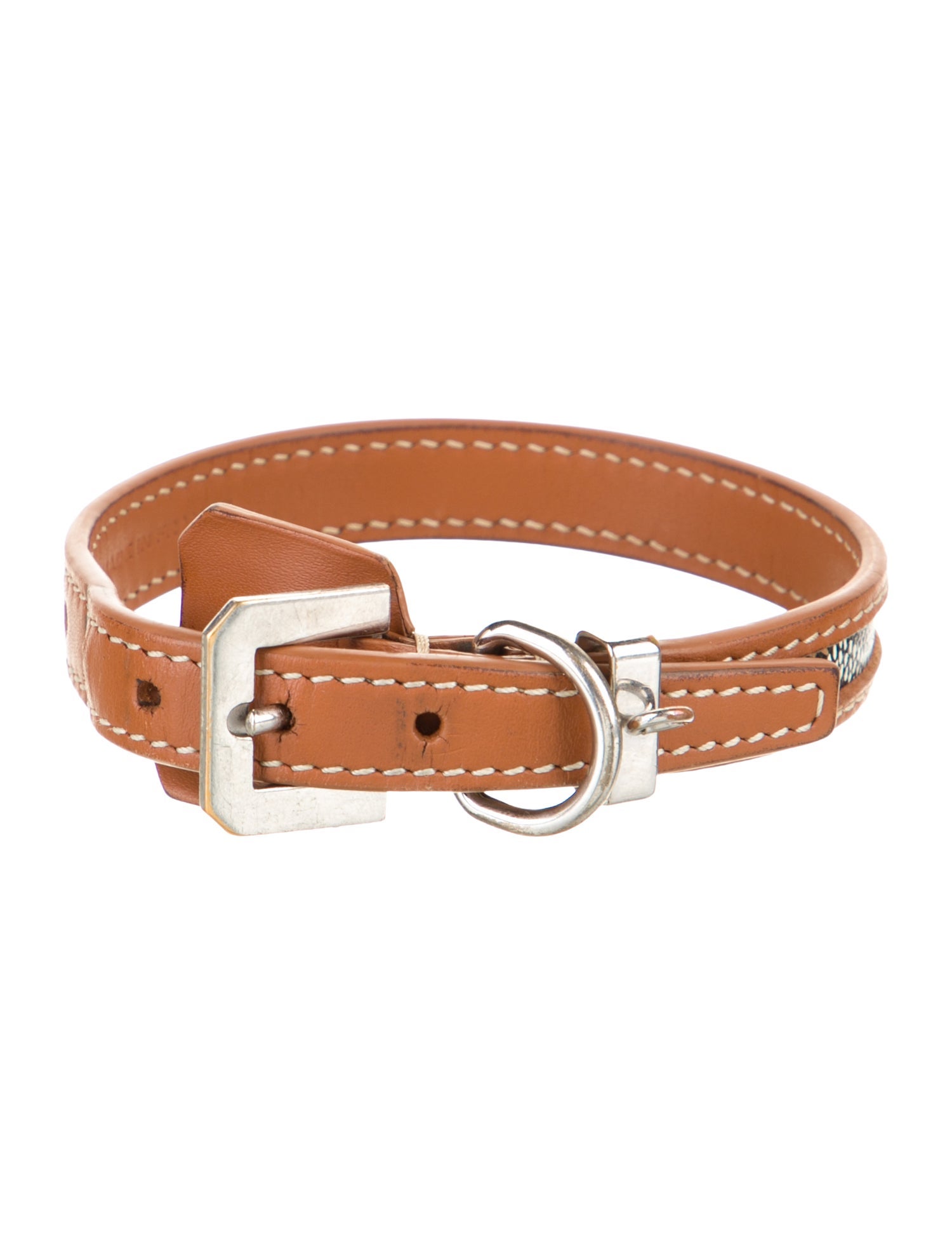 Goyard 2-Piece Goyardine Pet Leash & Collar Set