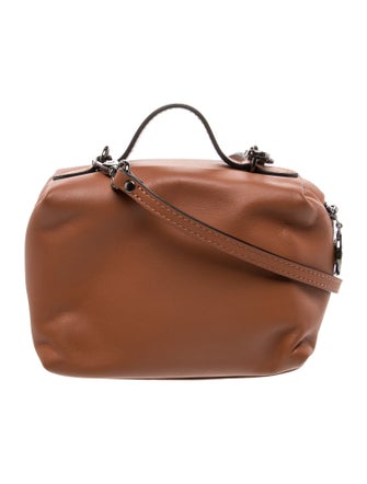 Longchamp Leather Top Handle Bag