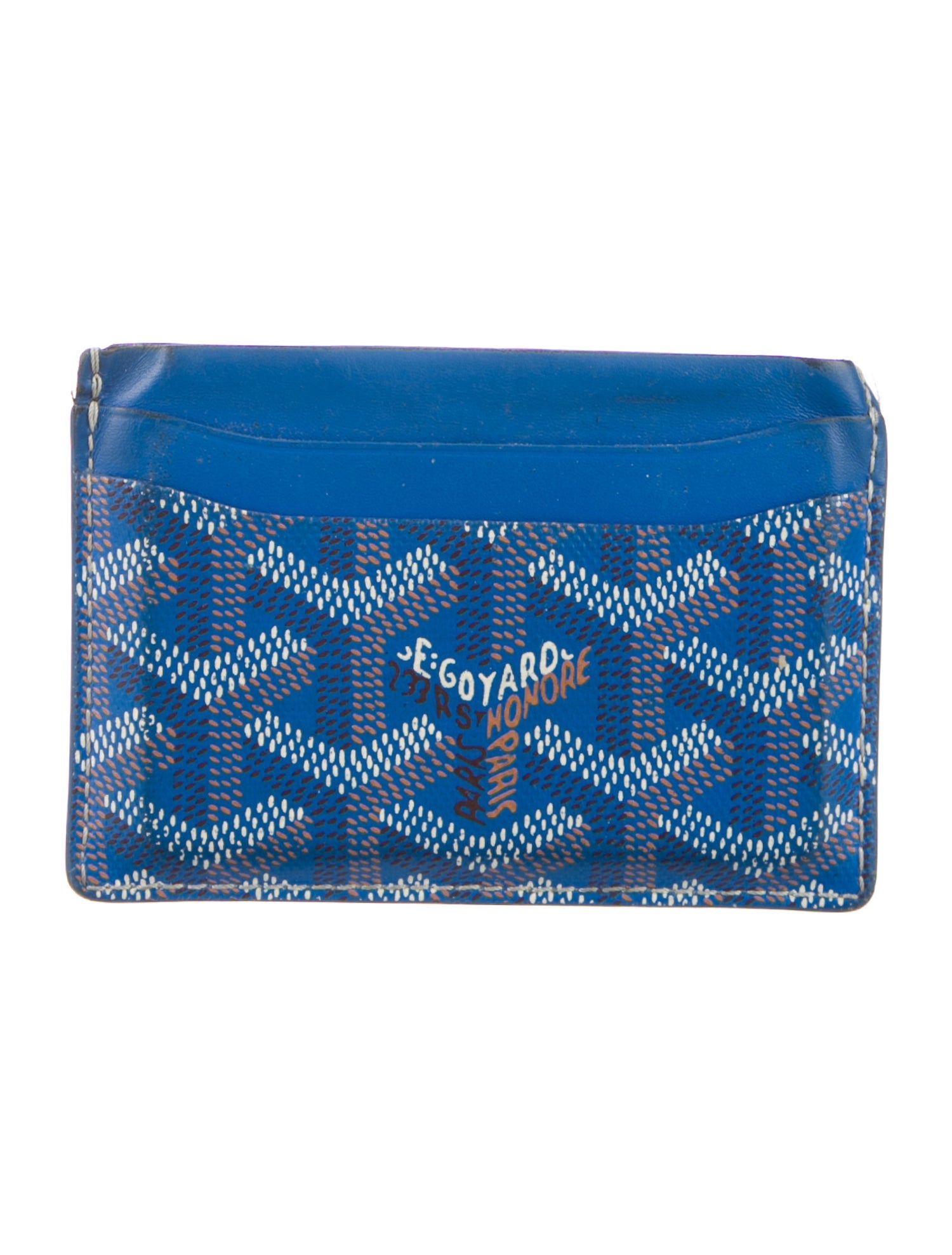 Goyard Goyardine Saint Sulpice Card Holder Leather Card Holder
