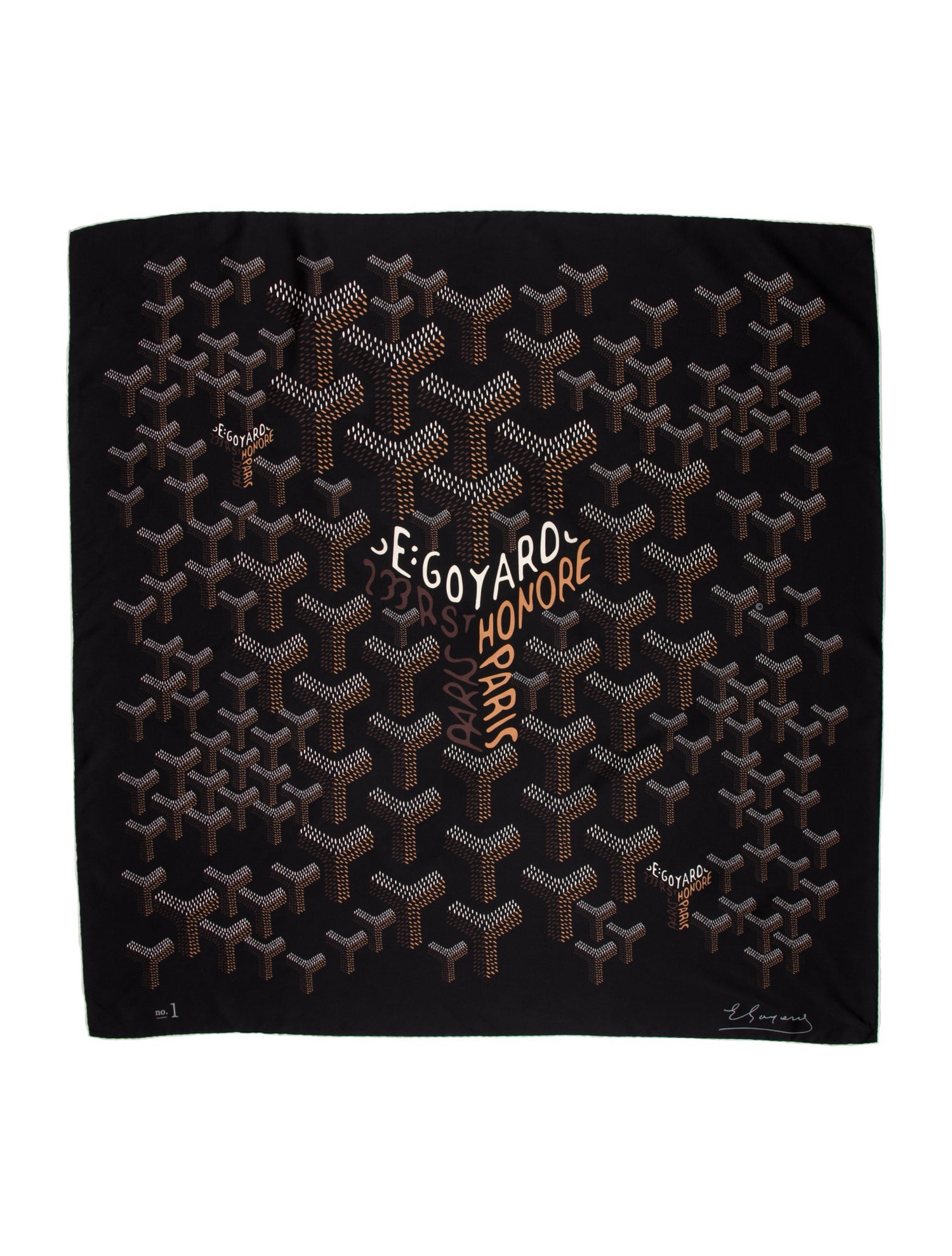 Goyard No.1 Silk Scarf