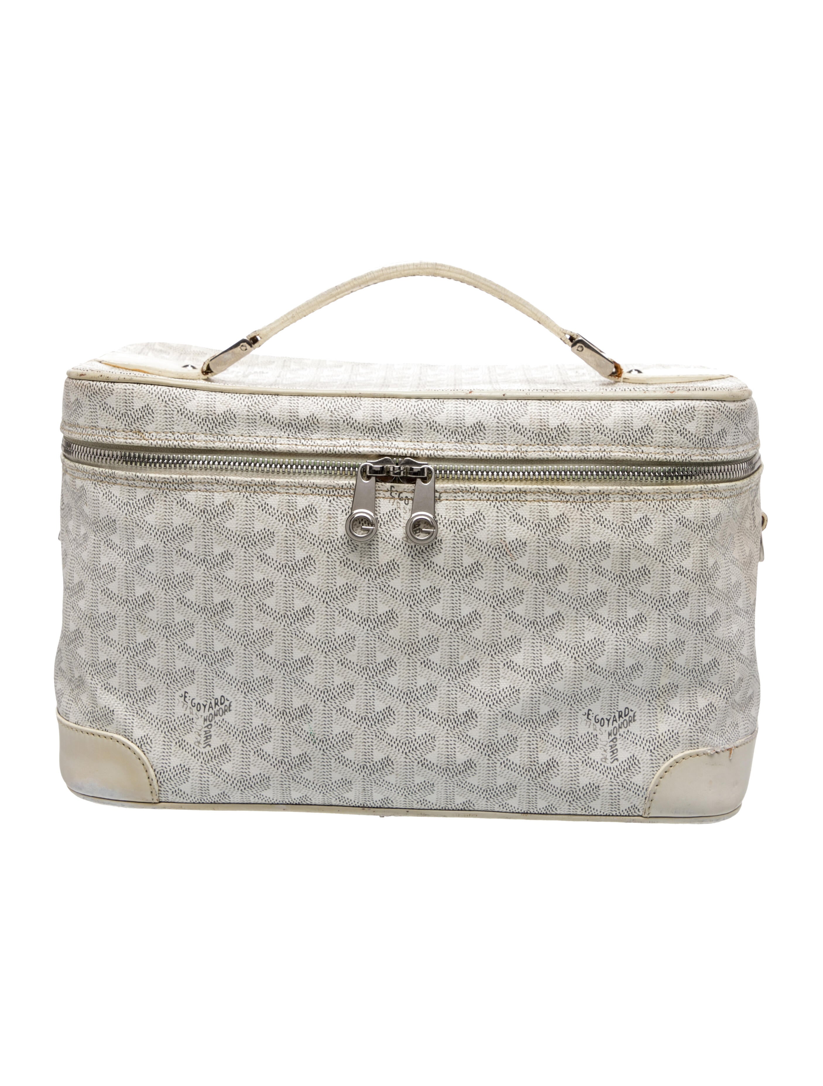 Goyard Vintage Goyardine Vanity Train Case
