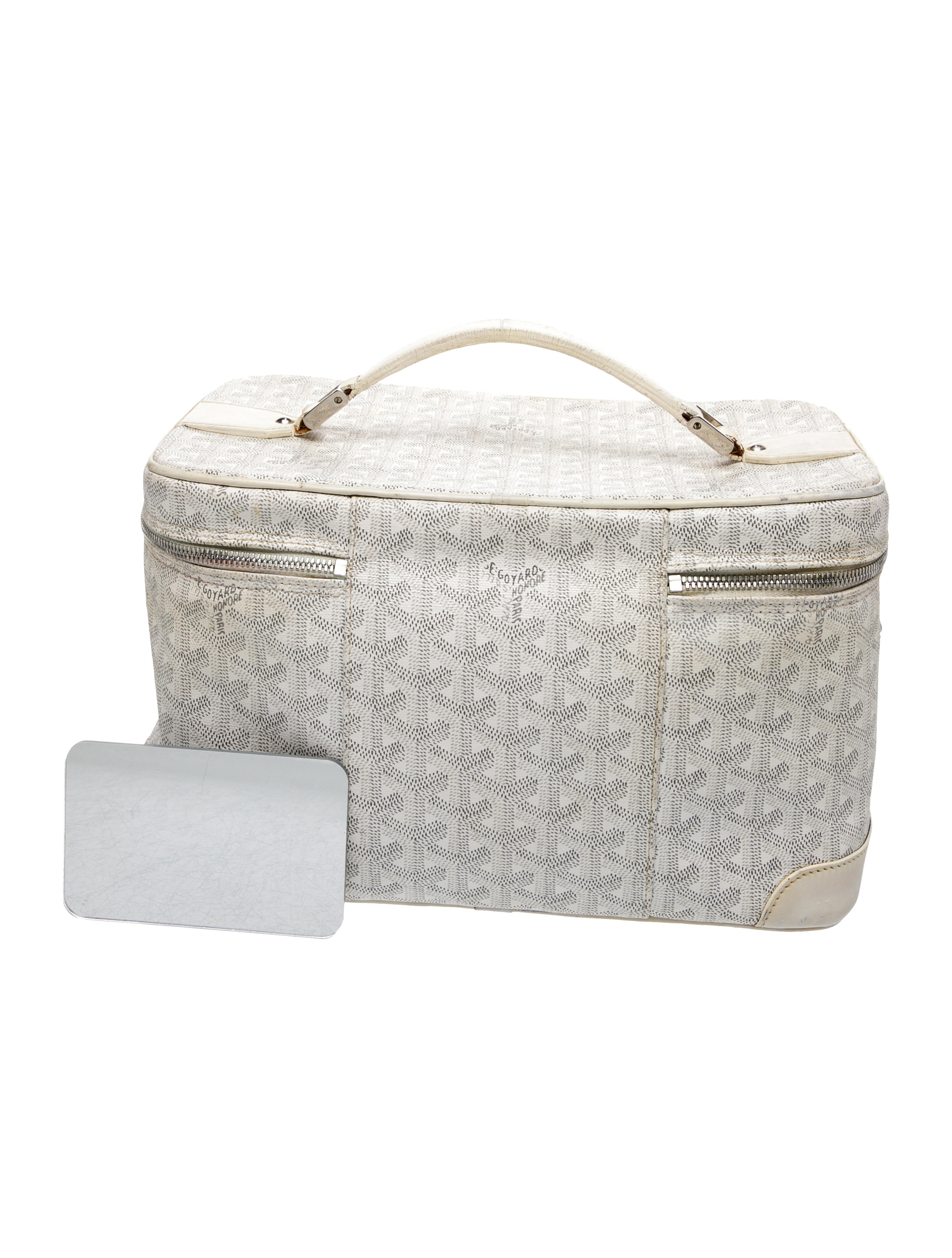Goyard Vintage Goyardine Vanity Train Case