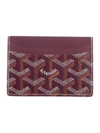 Goyard Leather Printed Card Holder
