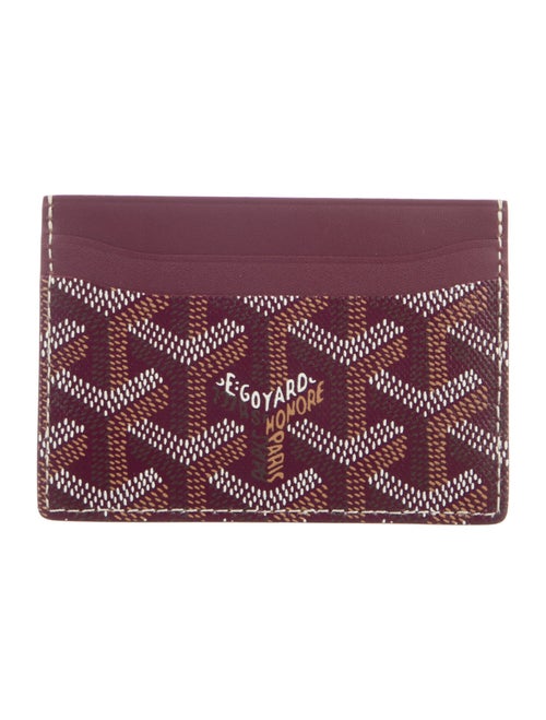 Goyard Leather Printed Card Holder