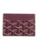 Goyard Leather Printed Card Holder
