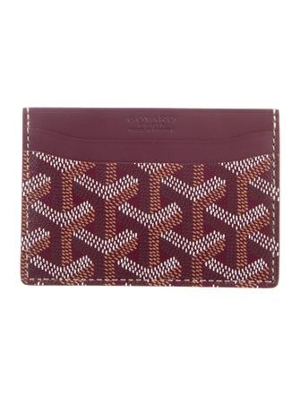 Goyard Leather Printed Card Holder