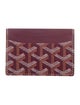 Goyard Leather Printed Card Holder