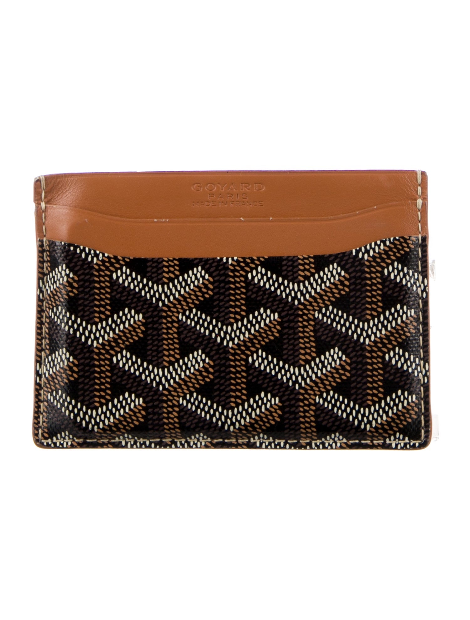 Goyard Goyardine St. Sulpice Leather Card Holder