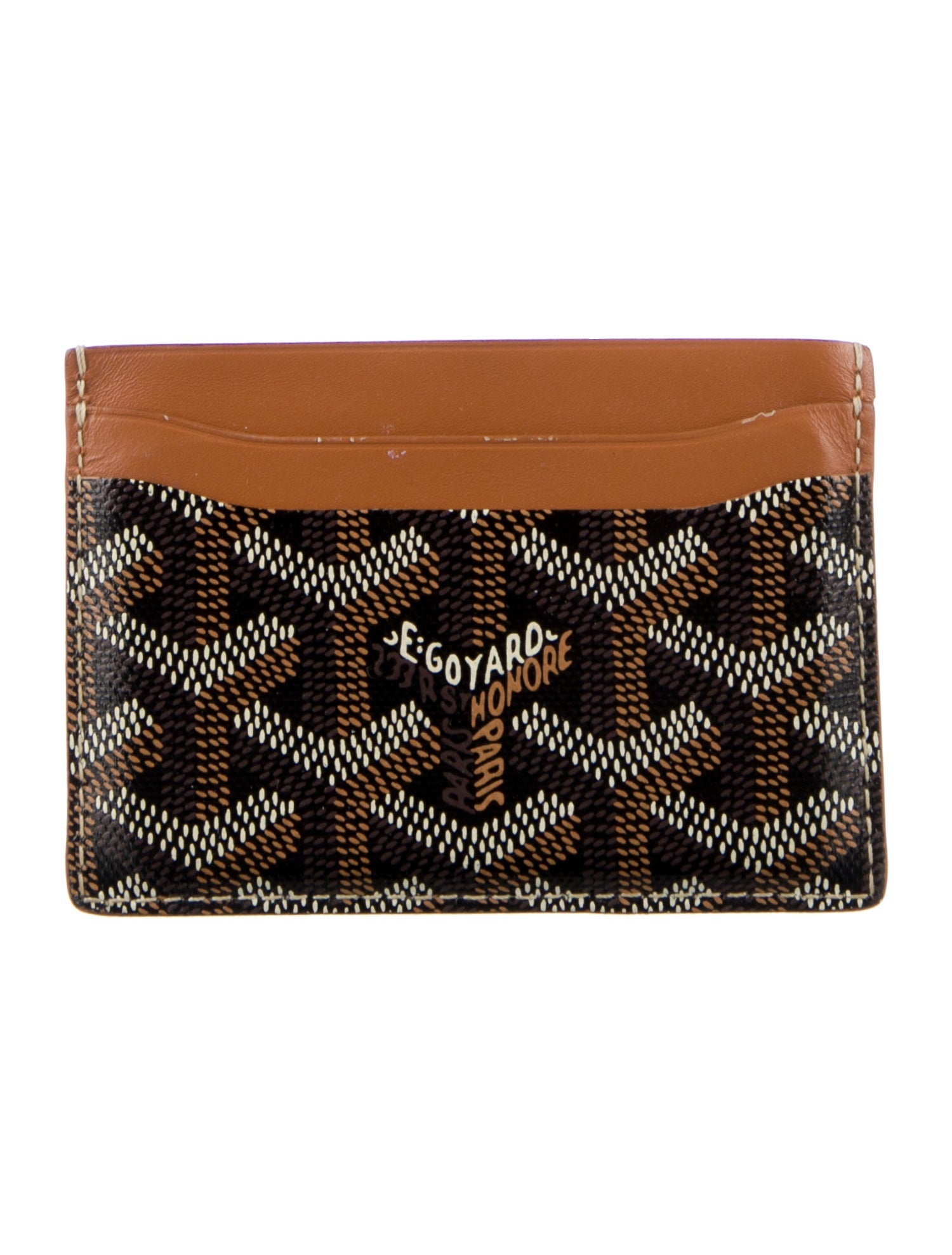 Goyard Goyardine St. Sulpice Leather Card Holder
