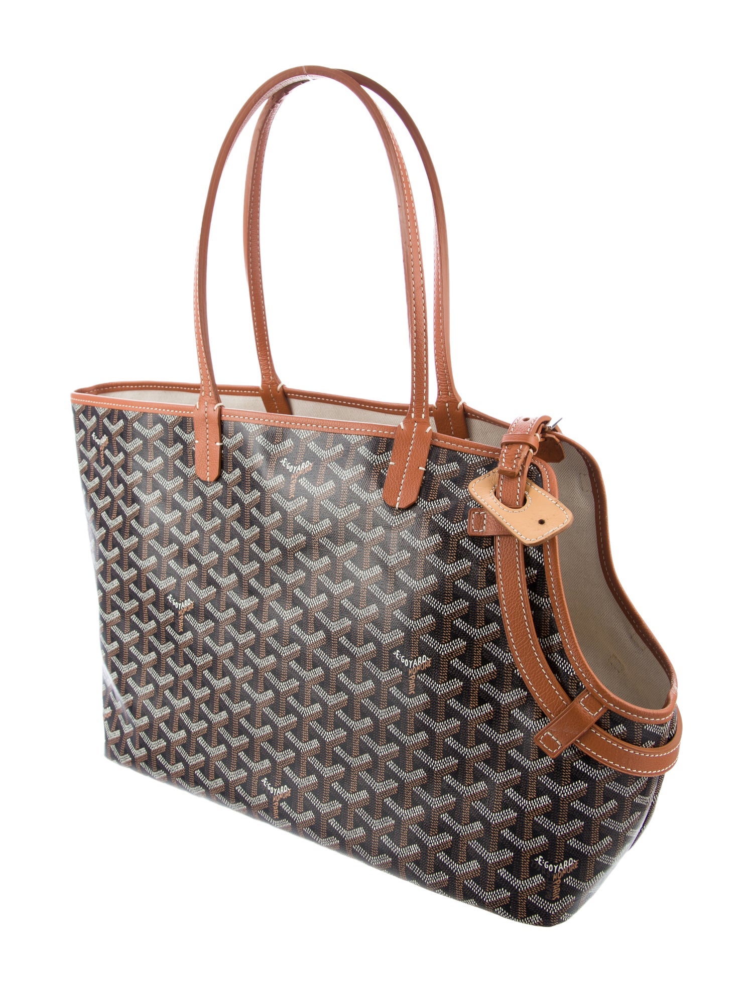 Goyard Goyardine Chien Gris Pet Carrier