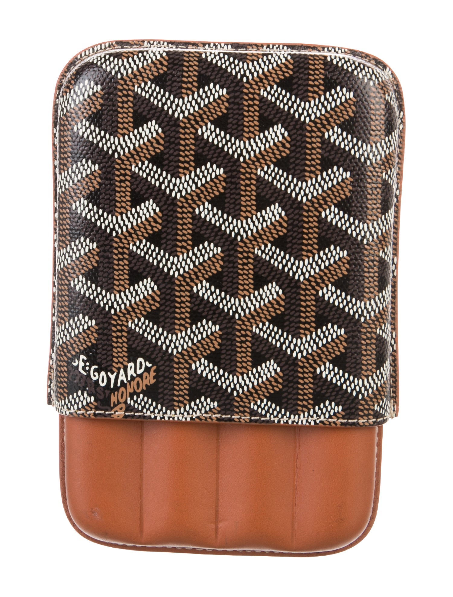 Goyard Goyardine Churchill 4 Cigar Case