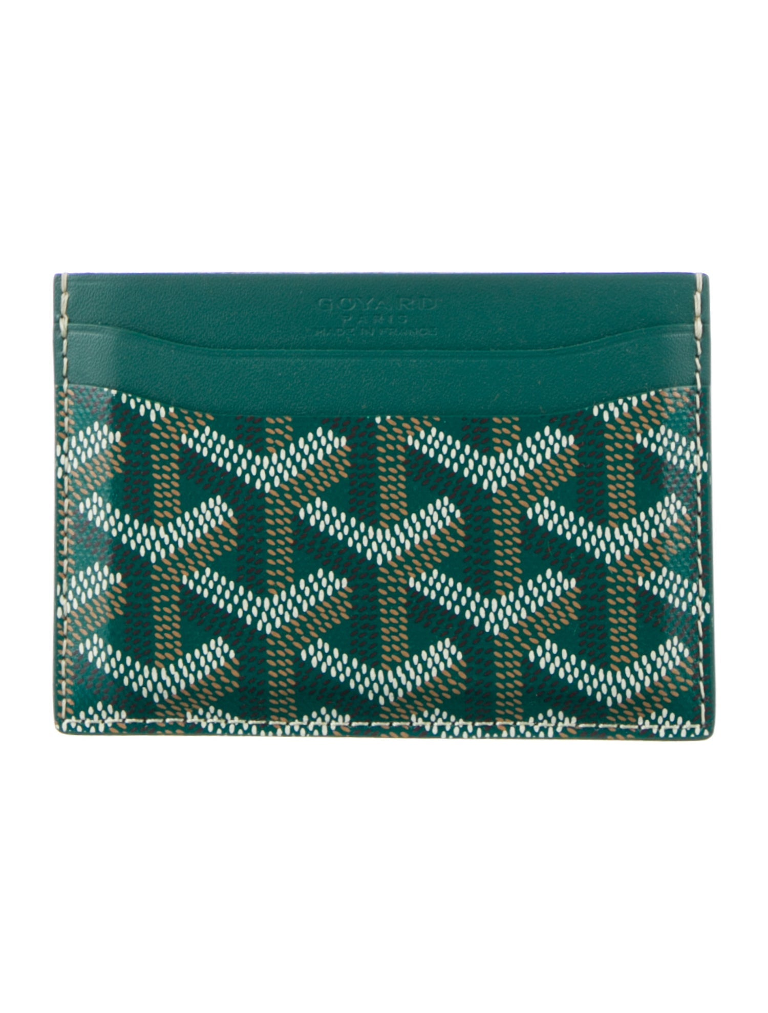 Goyard 2018 Goyardine Saint Sulpice Goyardine Card Holder w/ Tags