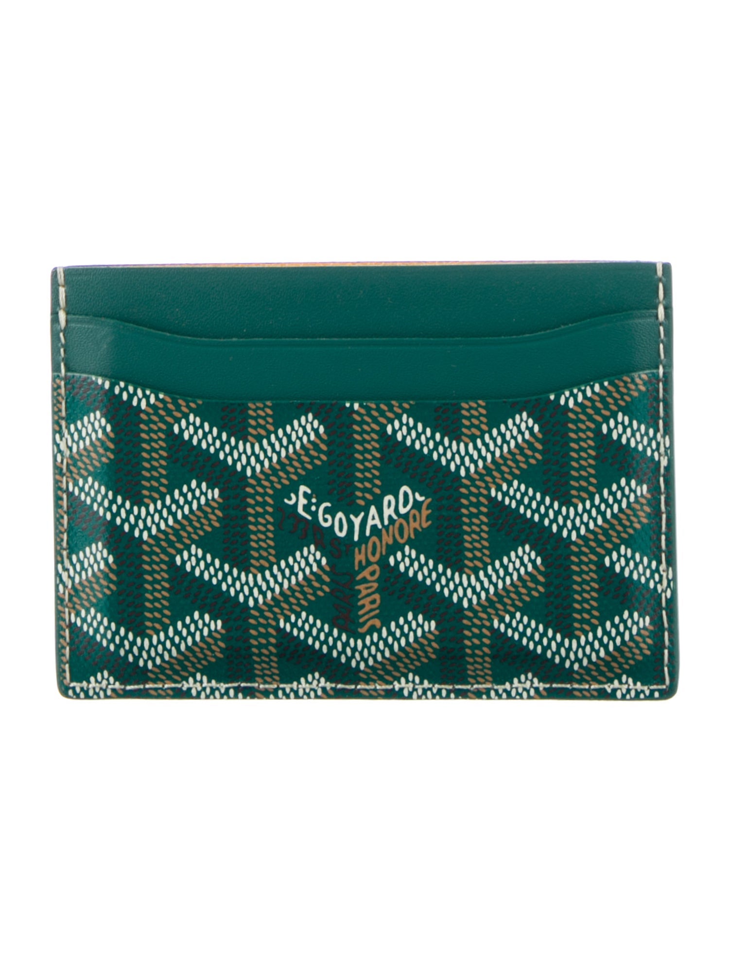 Goyard 2018 Goyardine Saint Sulpice Goyardine Card Holder w/ Tags